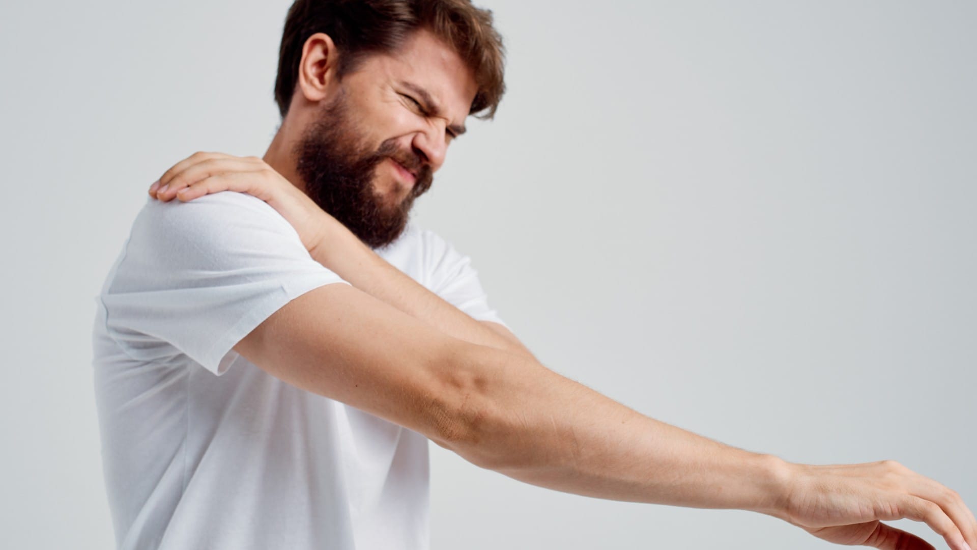 Pain in the affected muscle