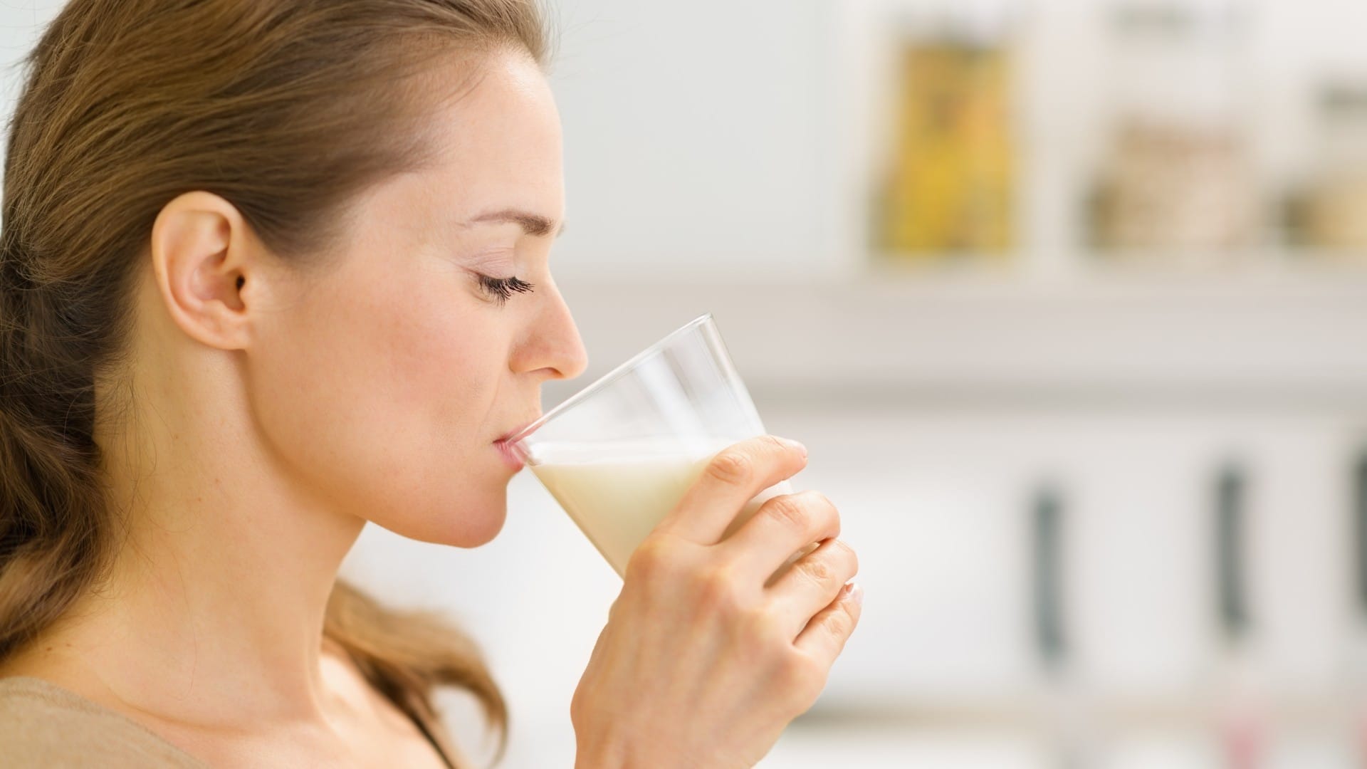 drinking milk